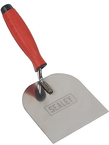 Sealey Cazzuola in acciaio inox con manico in gomma, 120 mm – T1706