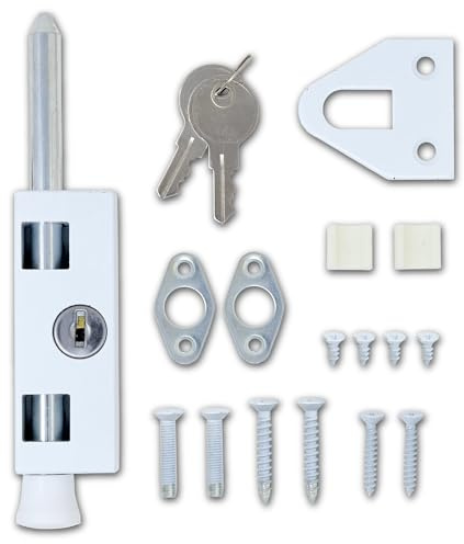 Summit DOORWARE Sliding Patio Door Lock for Enhanced Home Security | Sliding Door Locks with 2 Keys | Lock for Sliding Glass Door | Door Security | Keep Your Family Safe and Secure