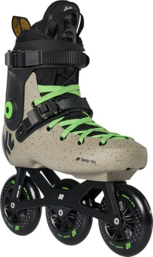 K2 Grid 110 Inline Skate 2024 Khaki/Green, 48