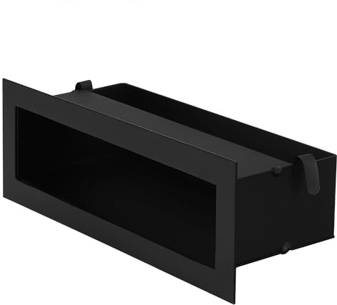 KOTARBAU® Varmluftsgaller - Kamin Luftgaller - Pulverlackerat Stål - 30 cm - Svart - Konvektionsgaller - Kamin ventilationsgaller - Modern Design