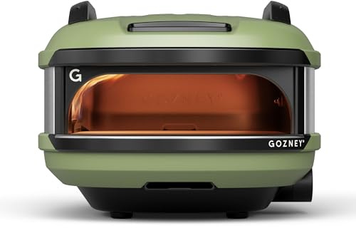 Gozney Tread Pizza Oven, Make 12” Pizzas Fast, Heat up to 950F - Olive | Portable Propane Outdoor Oven, 15min Time to Heat, Revolutionary Lateral Gas Burner, Lightweight & Rugged Design