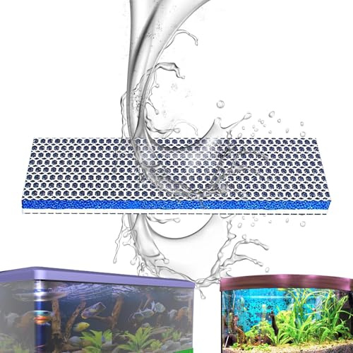 Genérico Esponja Filtro Acuario, 4 Piezas Algodón Filtrante para Acuario, Almohadilla De Medio -, Filtrante 6D, para La Limpieza De Acuarios, Estanques