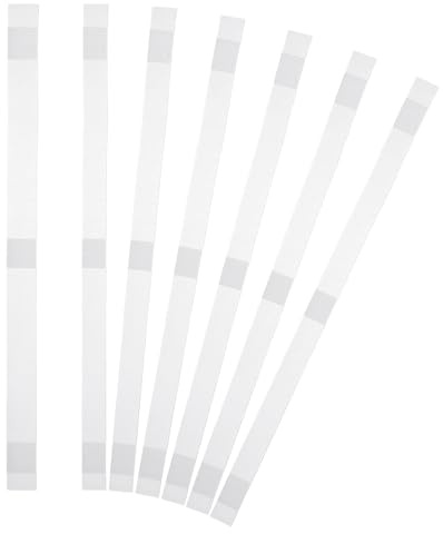 PATIKIL 15x285mm Bandes De Reliure Thermique, 10PCS Bandes Adhésives À Colle Fondue Avec Support Maille Pour Réparation De Livres Albums Photos Fichiers Artisanat Format A4 Lettre, Blanc