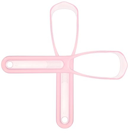 TOGEVAL 2 pezzi Raschietto per Lingua in Materiale Naturale Spazzola Pulizia Lingua Portatile per Igiene Orale e Respiro Fresco Strumento Leggero e Durevole per Quotidiana Colore Casuale