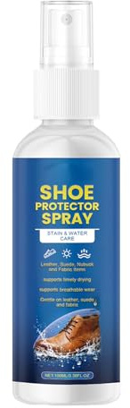 Generisk skospray, vattentät glans och fläckborttagare – 100 ml tygskor vård borttagning spray | för läder tyg tofflor vandring resor daglig utomhus hushåll män kvinnor