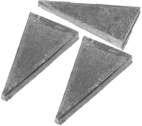 TEHAUX Set da 3 Cunei in Ferro per Martelli e Manici, Accessori di Rinforzo per Utensili da Intaglio e Taglio Legno, Kit Cuneo Maniglia Resistente per Migliorare Stabilità e Sicurezza