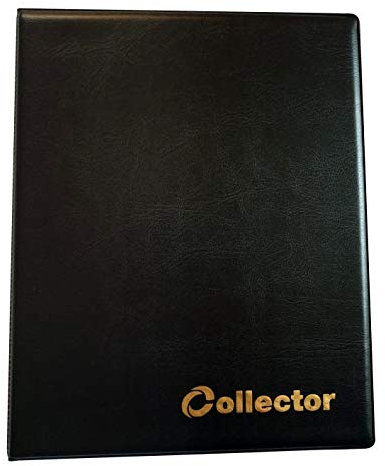 Collector - Album de Collection pour 120 pièces de Monnaie différentes pour 2 Euros et Autres Tailles Moyennes, avec Pages (Noir Mat)