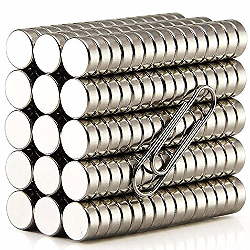 Hkleie 150 Pieces 4X2mm Round Magnets for Refrigerator Magnets, Office, Arts and Crafts, Whiteboards, Maps, Durable, Multipurpose