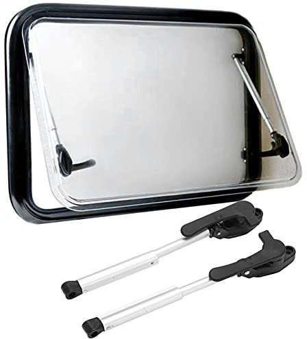 2 Stück Wohnwagen Fenster Heber 230 mm Aluminiumlegierung RV Fensterstützstange Hubstrebe Öffnen Schließen für Boot Yacht Wohnmobil Camper Trailer