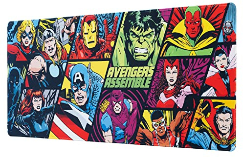 Grupo Erik Mauspad XXL Marvel Figuren Gaming Mousepad XXL rutschfest und Wasserabweisend Mauspad Groß - Mouse Pad XL Gaming Schreibtischunterlage PC Zubehör Gaming