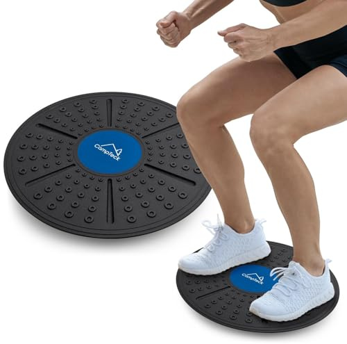 CampTeck U7258 Planche équilibre, Balance Board, Disque d'équilibre, Force - Noir