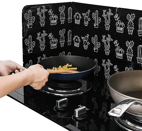 usefulbeauty Protector contra Salpicaduras de Aceite, Tablero de Pantalla contra Salpicaduras de Aceite | Protector Plegable contra Salpicaduras de Grasa,Protector de Aluminio contra Salpicaduras de