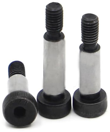 Viti Metalliche 1 pz M5 M6 M8 M10 Dia = 6 8 10 12mm Nero Acciaio al Carbonio Esagonale A Esagono Incassato cap Testa Spalla Cuscinetto a rulli Vite Bullone(30mm,M10 Shoulder dia12mm)