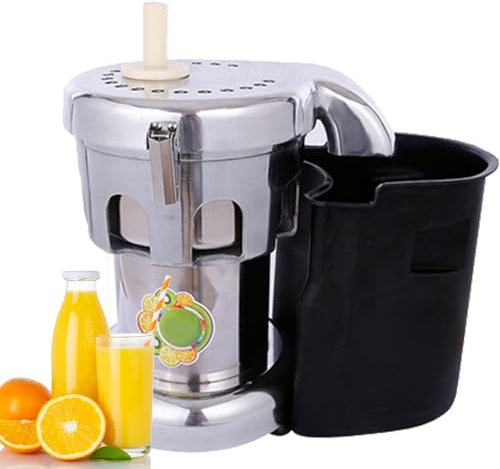 LXWKAI Exprimidor de prensado en frío de 550 W, máquina extractora de Jugo para Frutas y Verduras Frescas, exprimidor centrífugo de Acero Inoxidable con Salida automática de escoria (B)