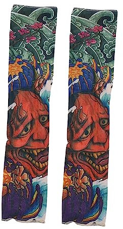 jojofuny 1paio Manicotti Protettivi Uv Per Braccia Maniche Rinfrescanti Per Sport All Aperto Design Alla Moda Per Uomini e Donne Per Ciclismo Yoga Golf e Altro