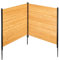 VEVOR Sichtschutzzaun Holz, 1100x982 mm, 2 Paneele, Lamellenzaun für Klimaanlagen, Umzäunung für Poolausrüstung mit Metallpfählen, Gartenzaun, Mülltonnenversteck für Außenbereich als Gartendekoration