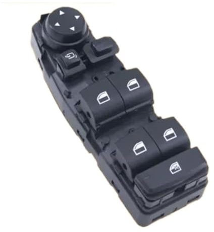 Schalterknopf Auto-Fensterheberschalter auf der Fahrerseite Hauptsteuerknopf 61319241956 61319241955 für 5er 6er F06 F07 F10 F11 X3 F25 Fensterschalter (Typ 1)
