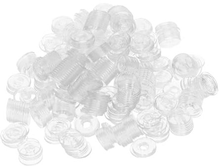 Zerodeko 500piezas Arandelas De Plástico Aislantes Arandelas De Fijación Para Tornillos Para Manijas De Ducha Juntas Transparentes Para Tornillos Reemplazo De Juntas Planas Artículos