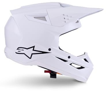 Alpinestars S-M3 Casco da motocross, bianco, S (55/56)