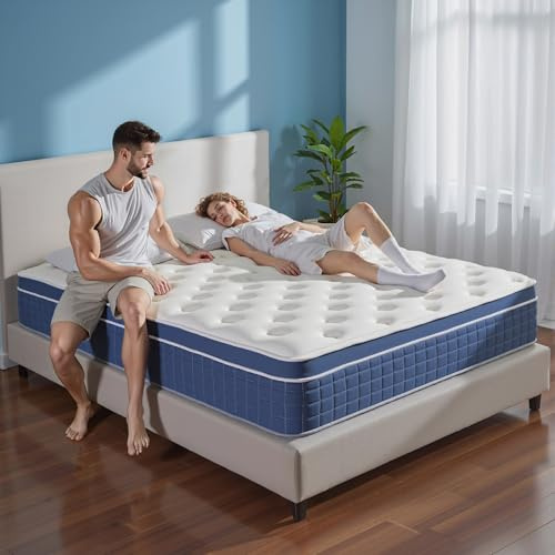 inight 12 Inch King Hybrid Mattress in a Box, Medium Firm, Cooling Bed
