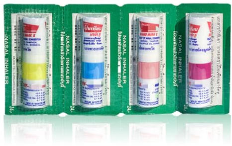 QOCUILC 4 pièce inhalateur nasal aux huiles essentielles plusieurs lots pour nez bouché ou qui coule, degage les voix repiratoires