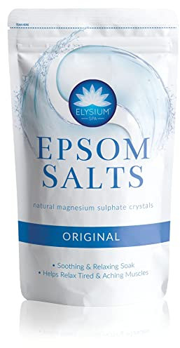 Elysium Spa Sali di Epsom naturali originali, bianco, 450 g