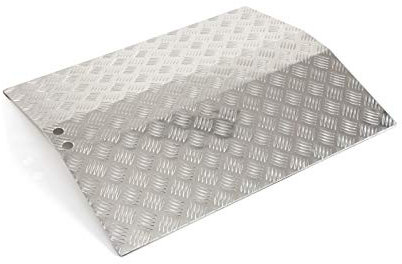 The Ramp People Brücken Schwellenrampe für Rollstuhl 4cm-10cm hoch, Schwellenbrücke, Brückenrampe, Rollstuhlrampe aus Aluminium (8cm)