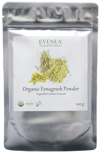 Organic Fenugreek Powder for Hair and Skin - Nutrition, Regeneration (100g)