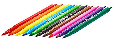 Colorant Alimentaire Stylo 10 pcs, Feutres Alimentaires pour Gâteaux et Desserts Stylos Colorants Alimentaires Marqueurs Comestibles Stylos comestibles pour décorations de gâteaux, biscuits