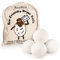 Wool Tumble Dryer Balls– Eco-Friendly Organic Fabric Softener, Reduce Wrinkles & Drying Time, Save Energy, Reusable, Handmade, 100% New Zealand Wool, Baby Safe, Unscented, XL Size (Pack of 4)