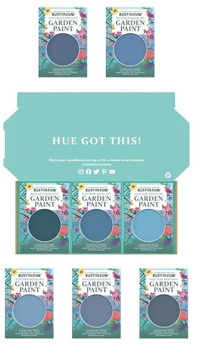 Rust-Oleum Garden Paint in Satin Finish – Deep Blue Tester Box