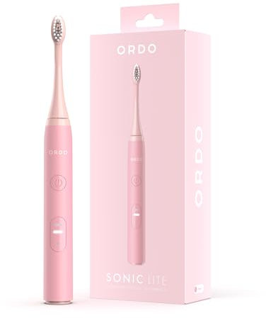 Ordo Lite Sonic Toothbrush, Electric Toothbrushes with 35,000 Pulses Per Min, Dual Modes, Over 5 Weeks Battery, Smart Timer, Waterproof, USB C, Petal