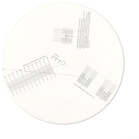 Disco de calibración para alineación precisa del cabezal de aguja, vinilo mejorado