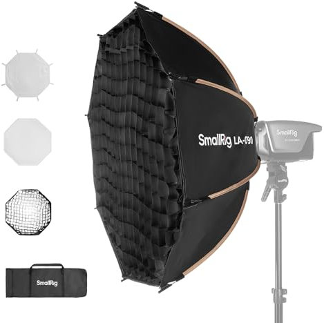 SMALLRIG 35/90cm Softbox LA-O90 Soft Box Octágono de Liberación Rápida para Luces COB de Montaje Bowens para SMALLRIG para Neewer para Aputure para Godox - 4633