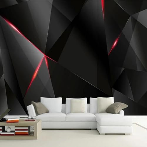 MIXUEXUNLU Wallpaper 3D Three-Dimensional Science Fiction Novel Black Light Geometric Photo Mural Living Room Ktv bar Restaurant Mural Wall Painting