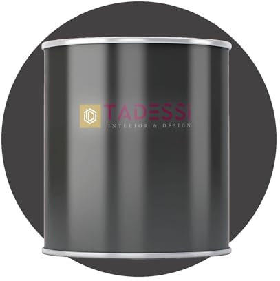 Tadessi Color interior negro – gris antracita – pintura de pared lavable mate – pintura de emulsión – poco olor y sin disolventes – envase de 1 litro