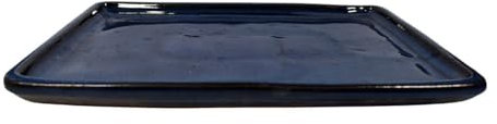 Bonsai Drip Tray - Blue Rectangle - 235x175mm | Ceramic Bonsai Tray