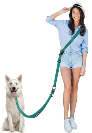 WANFIRE Hands Free Dog Leash, Multifunctional Crossbody Dog Leash