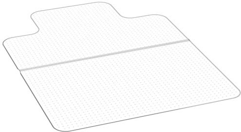 VEVOR Alfombra Protectora para Suelos Alfombrados 1219,2 x 914,4 mm Alfombrillas de PVC para Silla de Oficina Antideslizante Fácil de Limpiar Deslizamiento Suave para Hogar, Oficina, Transparente