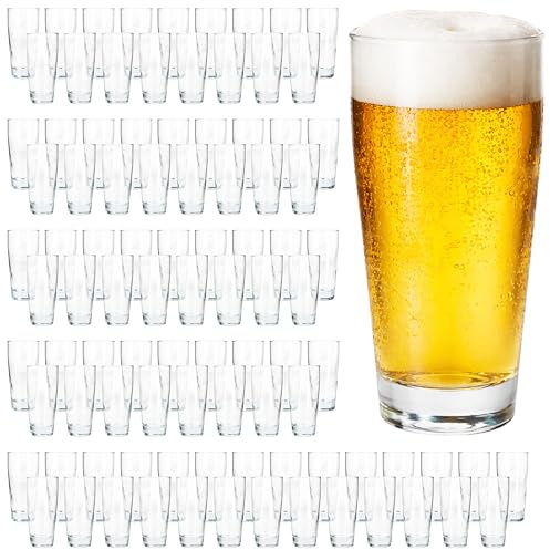 MamboCat 96er Set Willibecher 0,2 L geeicht I Biergläser aus klarem Glas mit Eichstrich I Trinkgläser für Bier, Wasser, Cocktails & Softgetränke ideal für Gastro, Bars & Restaurants