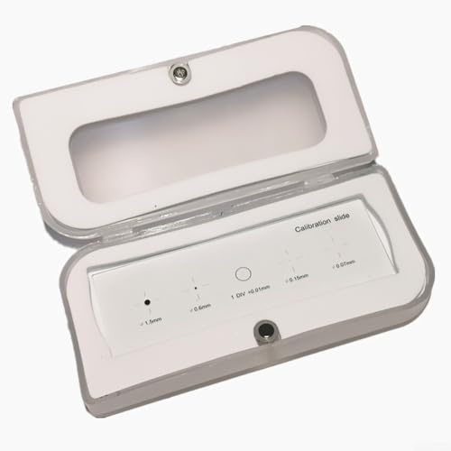 Mikrometer objekthållare 0,01 mm korstråd för mikroskop kamera kalibrering av K9 glas laboratorietillbehör 75 x 25 mm