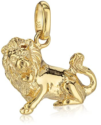 NKlaus Kettenanhänger kleines Sternzeichen Löwe 333 Gelb Gold 8 Karat Zodiak 15x10mm Horoskop 1235