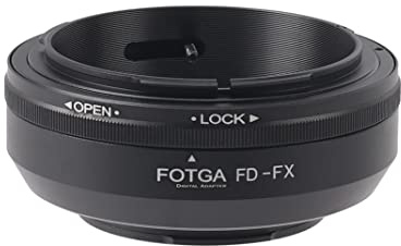 FOTGA FD-FX objektivadapter för Canon FD FL-objektiv, kompatibel med Fujifilm Fuji X-Mount kamera-omvandlare till X-H2, X-H2S, X-T5, X-T4, X-E4, X-T200, X-T100, X-A20, X-T30 II, X-T20, X-Pro3, X-Pro2,
