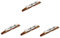 Toyvian 4pcs Banjo Bridge Wooden Replacement Part for Improved Sound Quality and Stable Structure Easy Installation for Banjo Enthusiasts and Musicians