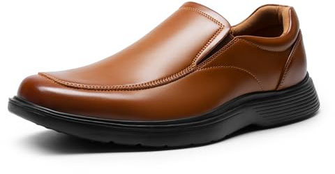 Bruno Marc Men's Dress Shoes Slip On Comfortable Loafers Business Casual Shoes,Size 11,Brown,SBLS2403M