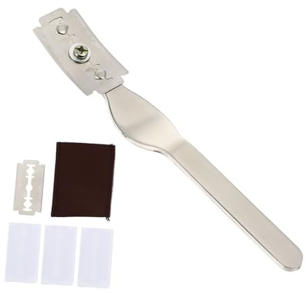 Hohopeti Cuchillo Cortador de Pan Acero Inoxidable con Cuchillas y Funda Herramienta Ergonómica para Corte Preciso de Masa y Repostería