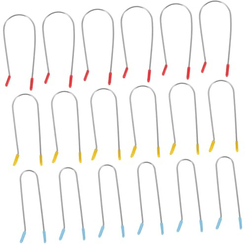 Homoyoyo Pinces à Bigoudis Chauffantes en Fil Métallique 24 Pièces 3,2 Cm/2,54 Cm/1,9 Cm Clips de U pour Femmes et Filles Coiffure Bouclée Salon à Domicile