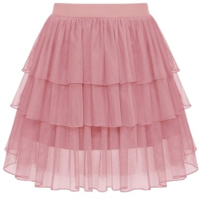 Sopesil Tyll kjol för kvinnor kort A-linje underkjol med elastisk midja tutu underkjol tyll sommar halloween karneval fest storlek S-3XL
