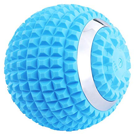 Elektrischer Massageball Silikon Yoga Faszienball mit 4 Einstellbare Vibrationsstufen Tiefe Muskelmassage Vibration Fitnessball Faszien Ball für Füße Oberschenkel Rücke