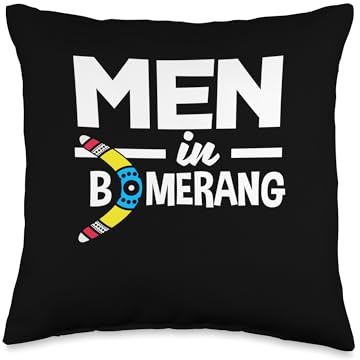 Boomerang Graphic Boomerang Player Boomerang Thrower Sports Throw Pillow
